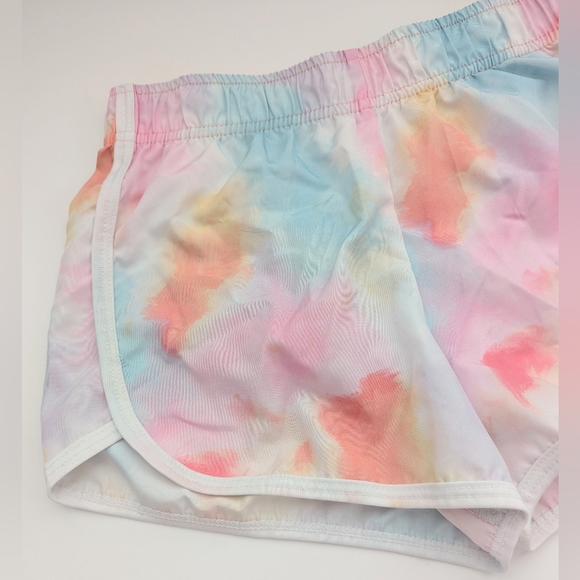 Kids (Size Small/7-8) Pastel Colored Tie-Dye Shorts w/Elastic Waist - Picture 5 of 14